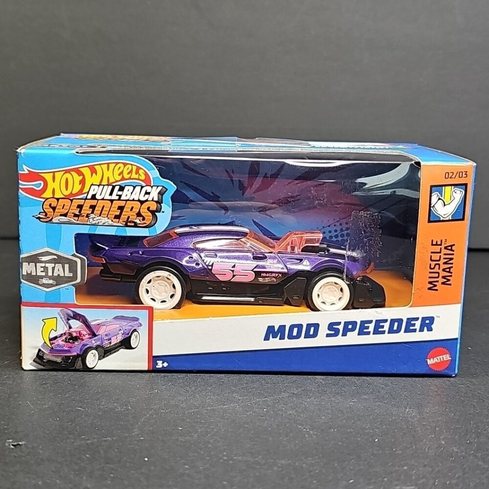 Hot Wheels 2024 Pullback Speeders Muscle Mania MOD SPEEDER 1:43 New Sealed TH